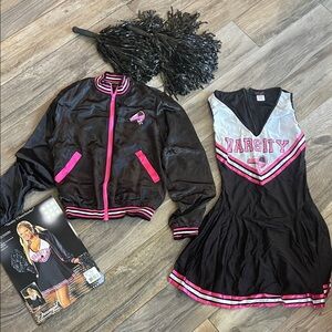 Dreamgirl Black and Pink Varsity Cheerleader Costume